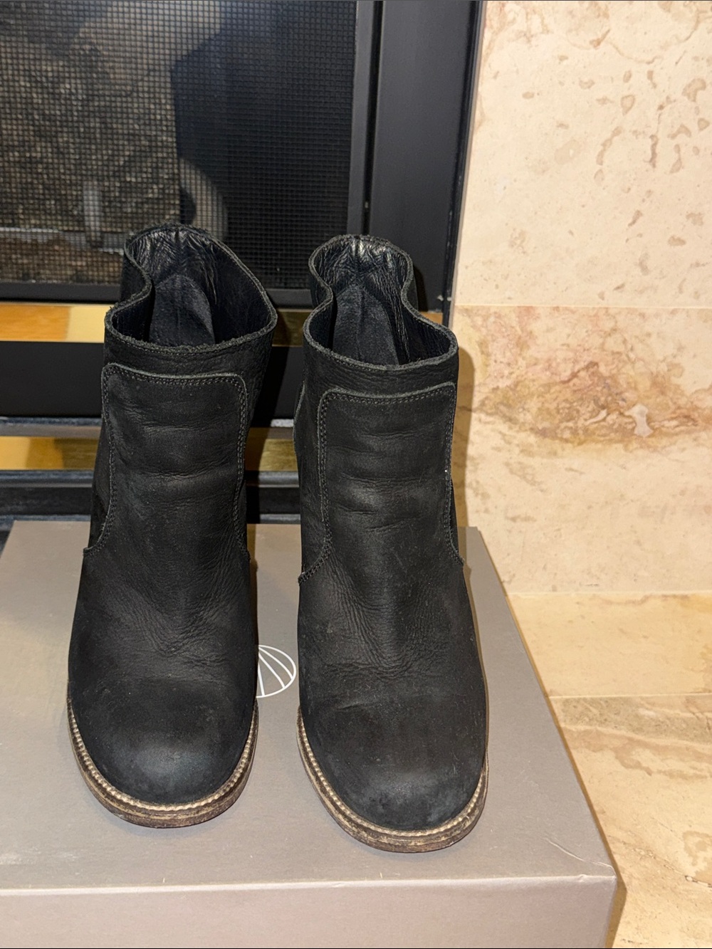 Barbara Bui Black Leather Ankle Booties